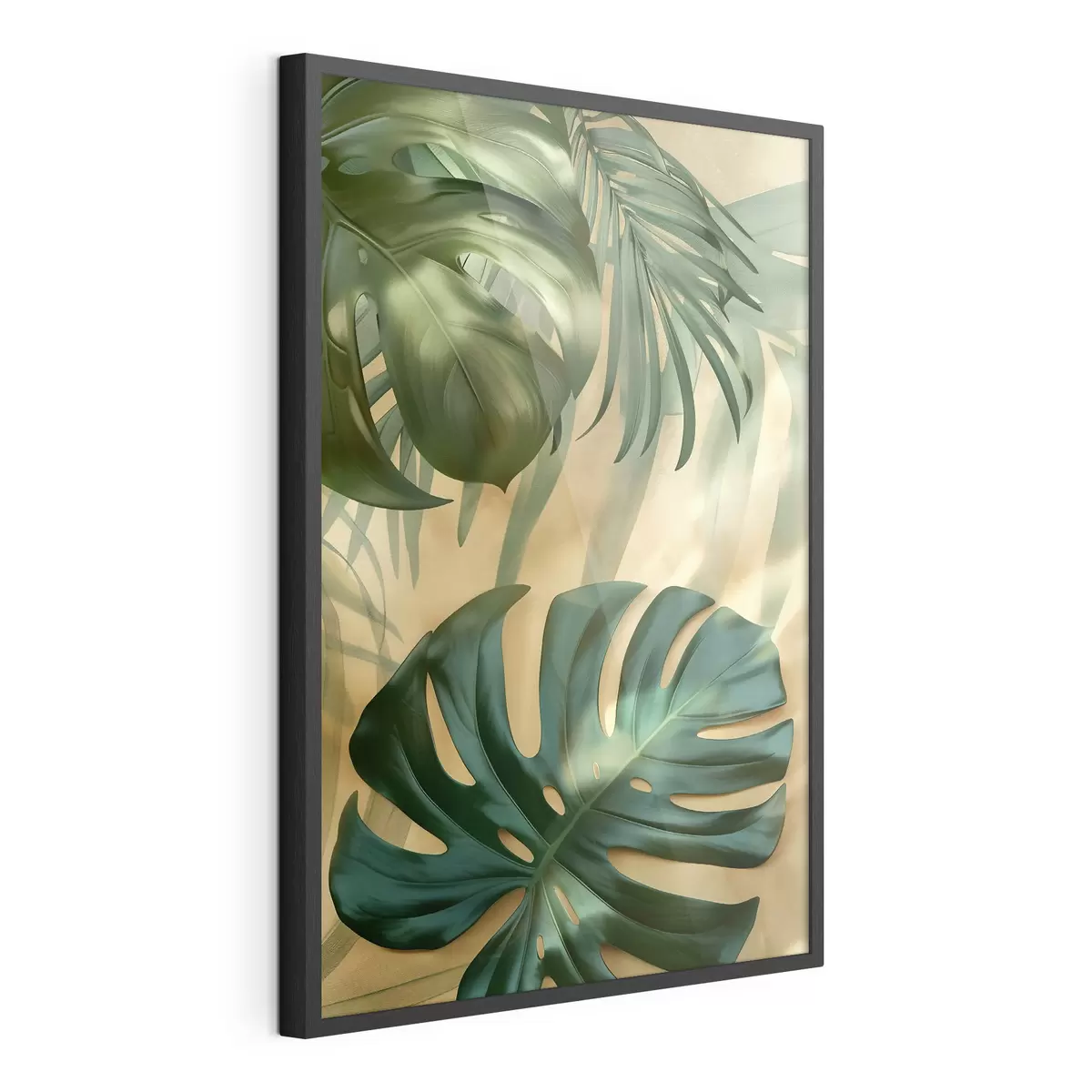 Poster Monstera et feuillages tropicaux f49552