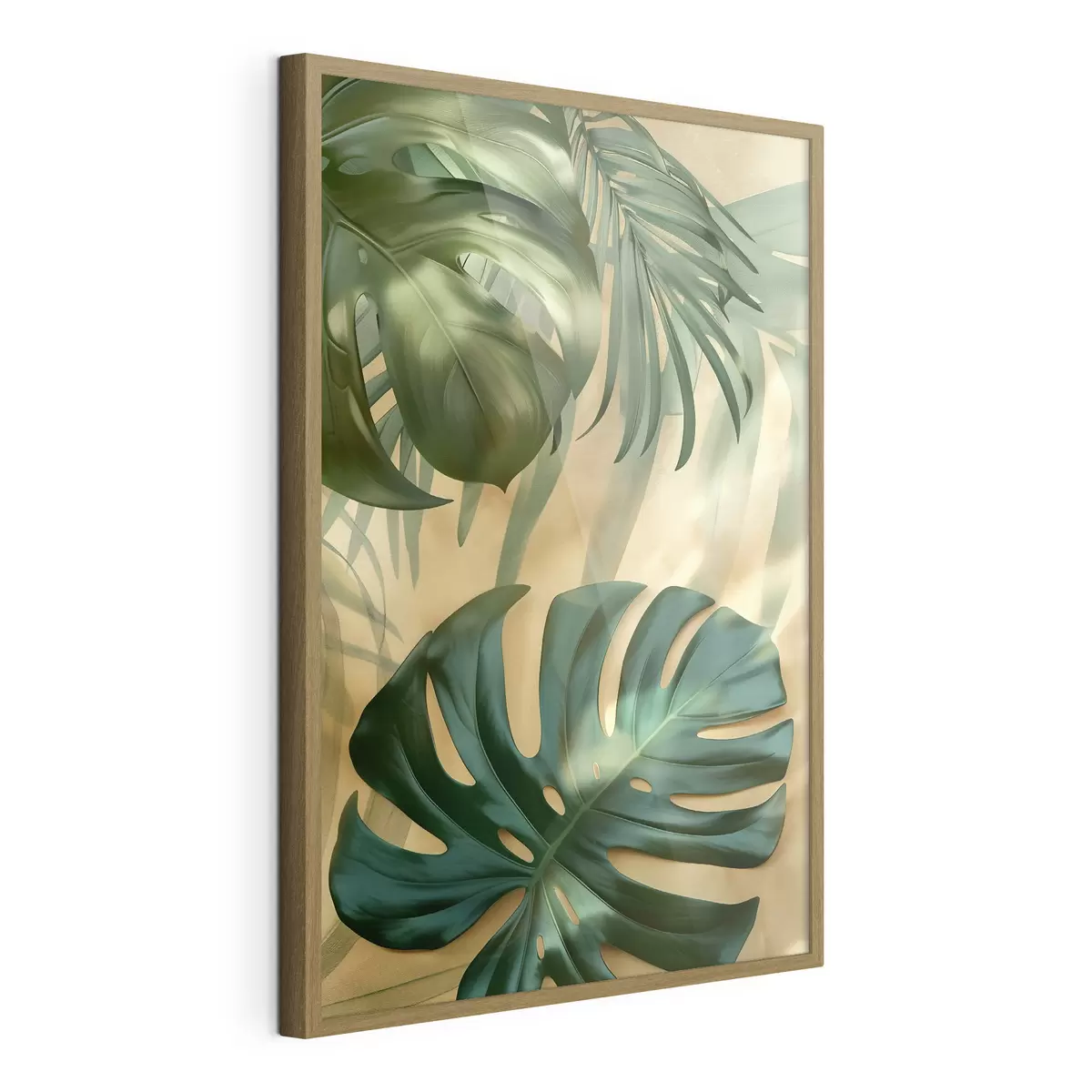 Poster Monstera et feuillages tropicaux f49552