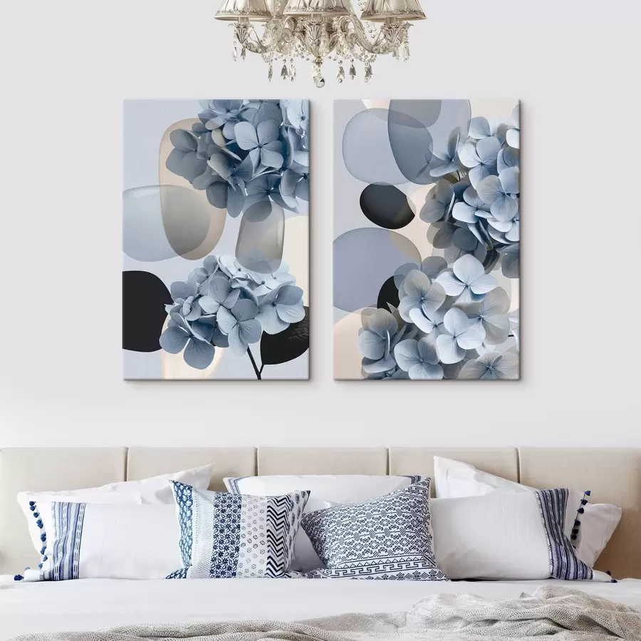 Tableau Composition d'hortensias m30672
