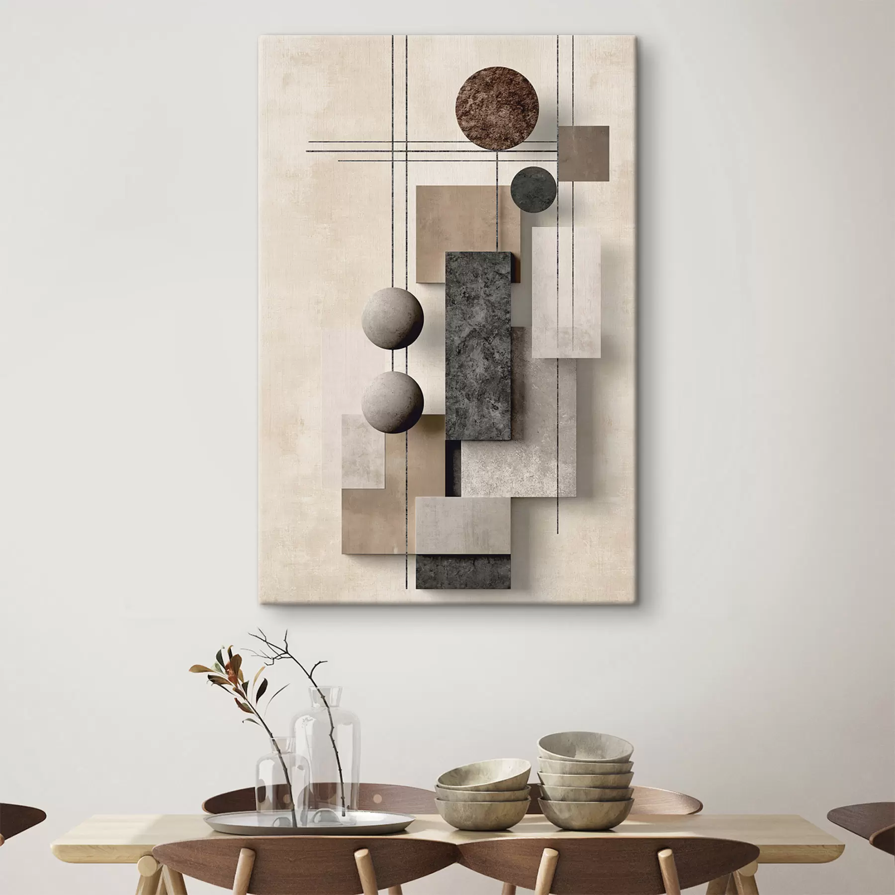 Tableau Une abstraction géométrique s49704
