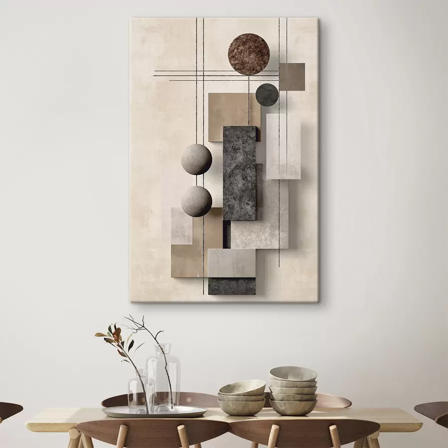 Tableau Une abstraction géométrique s49704