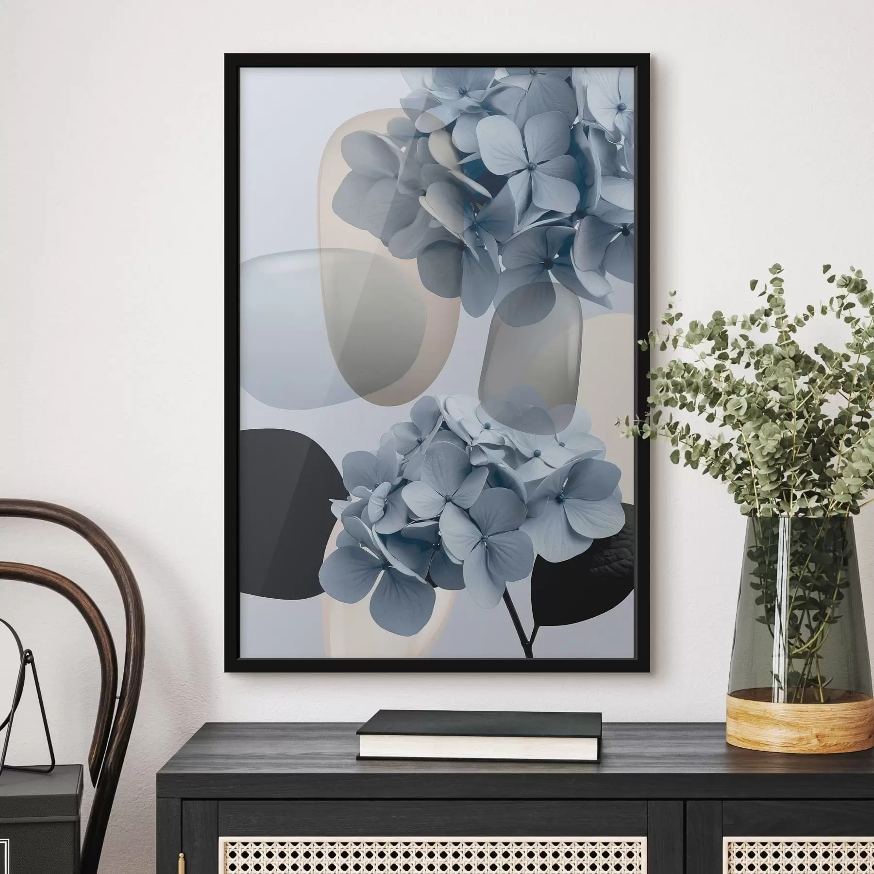 Papier peint Composition d'hortensias f49698