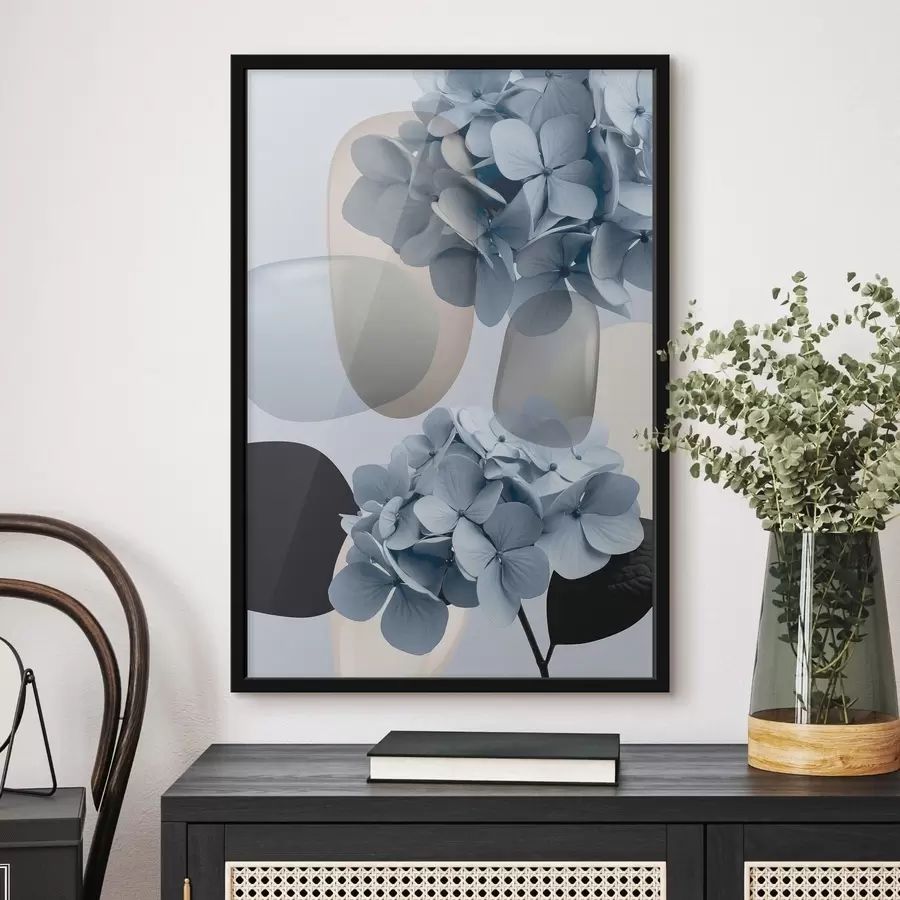 Papier peint Composition d'hortensias f49698