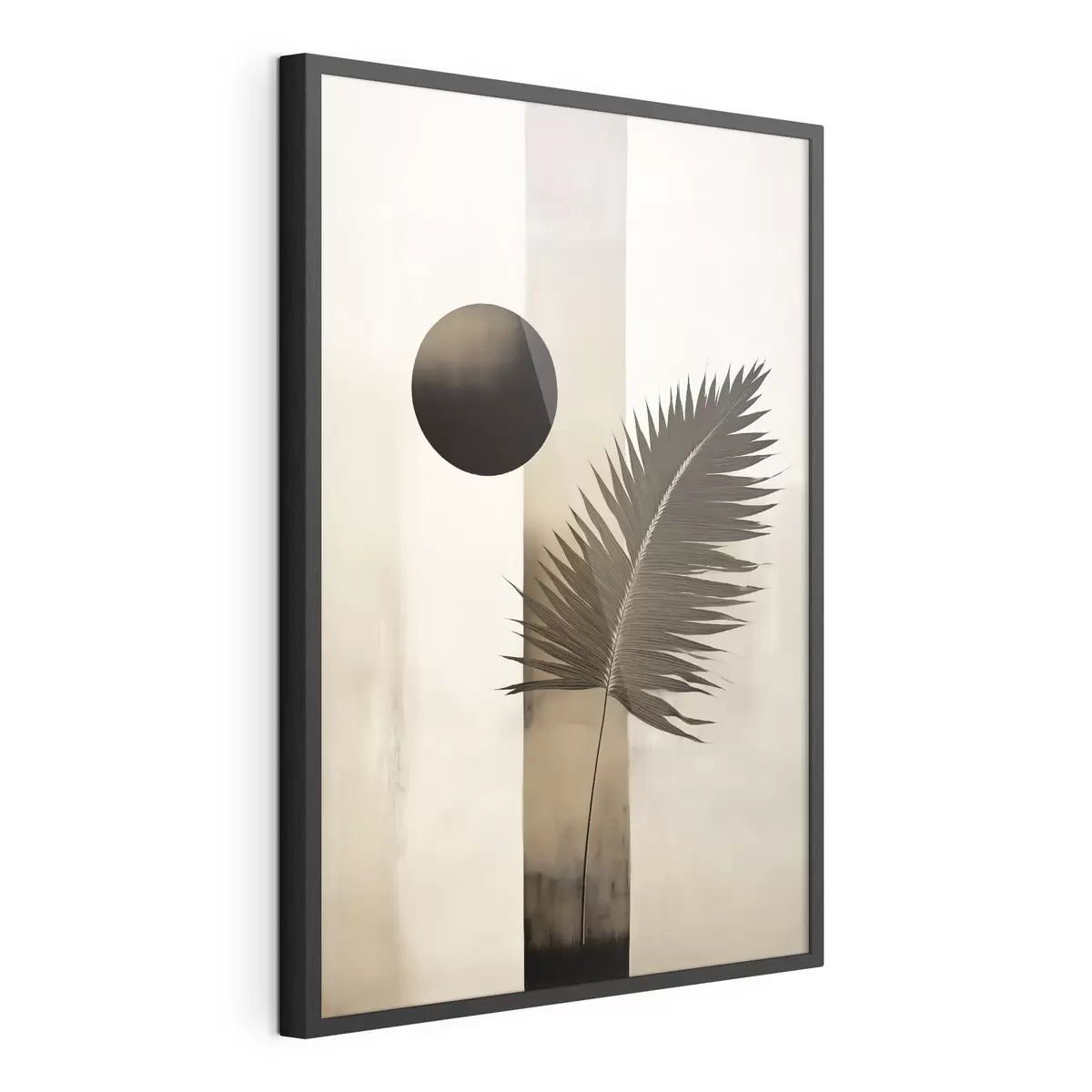 Poster Une abstraction avec une feuille tropicale f49702