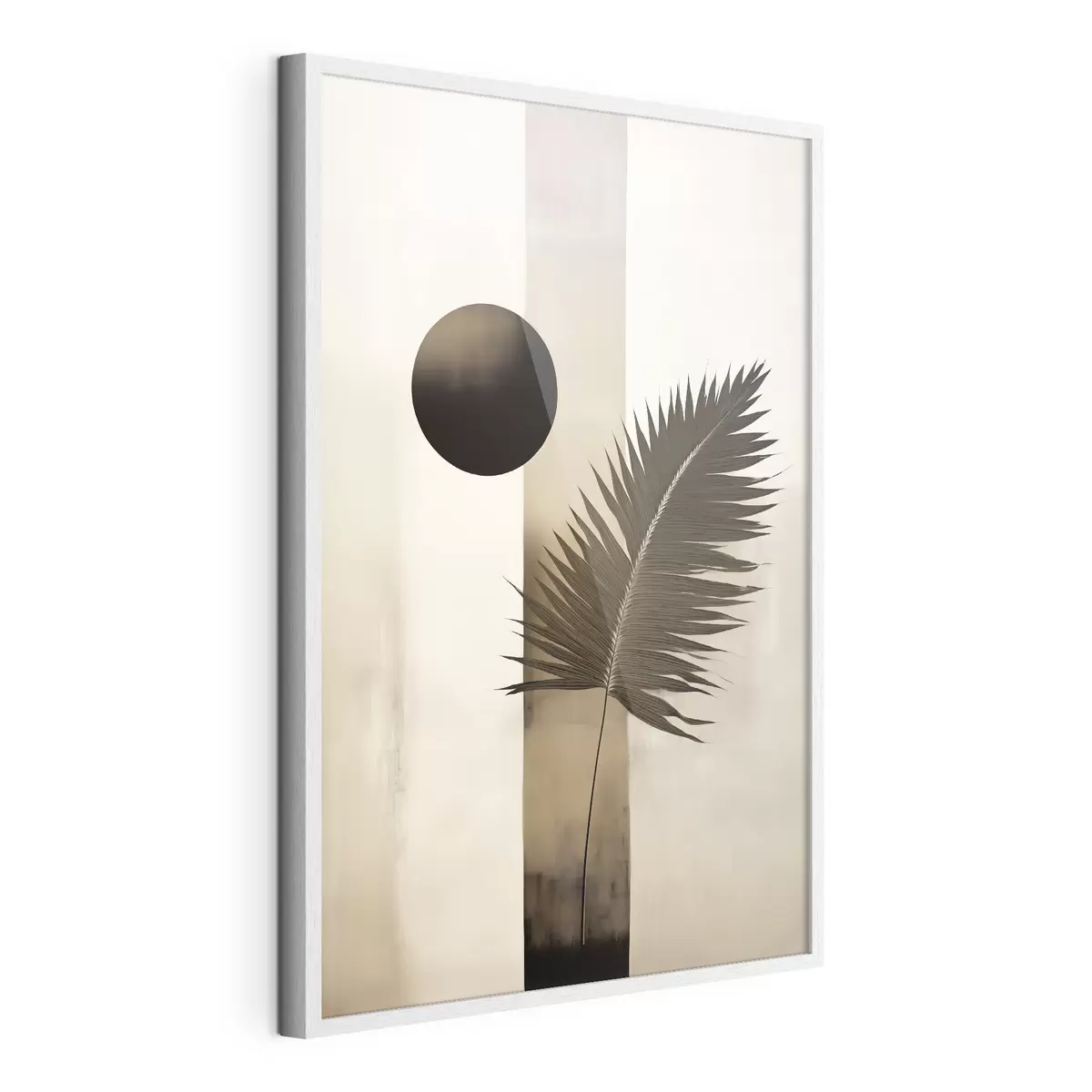 Poster Une abstraction avec une feuille tropicale f49702