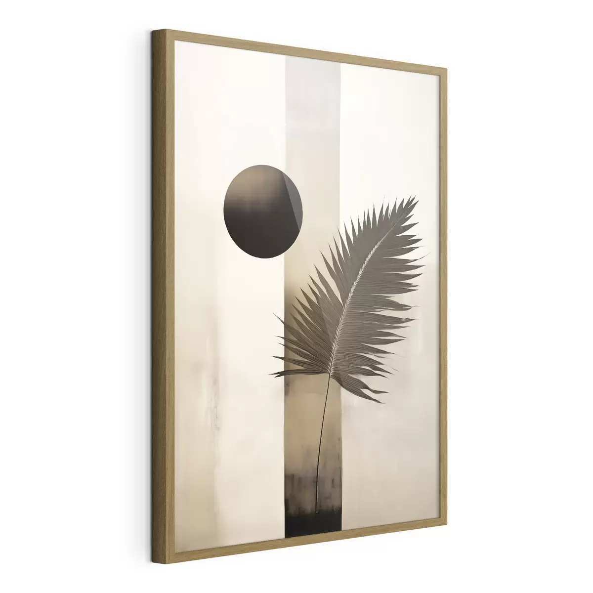 Poster Une abstraction avec une feuille tropicale f49702