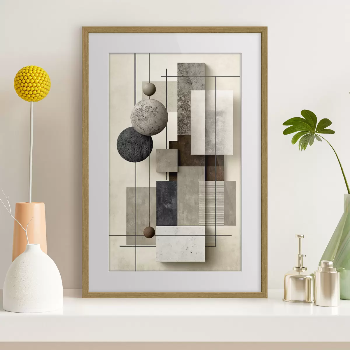 Poster Géométrie contemporaine f49703