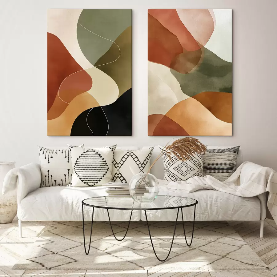 Tableau Abstraction organique m30707