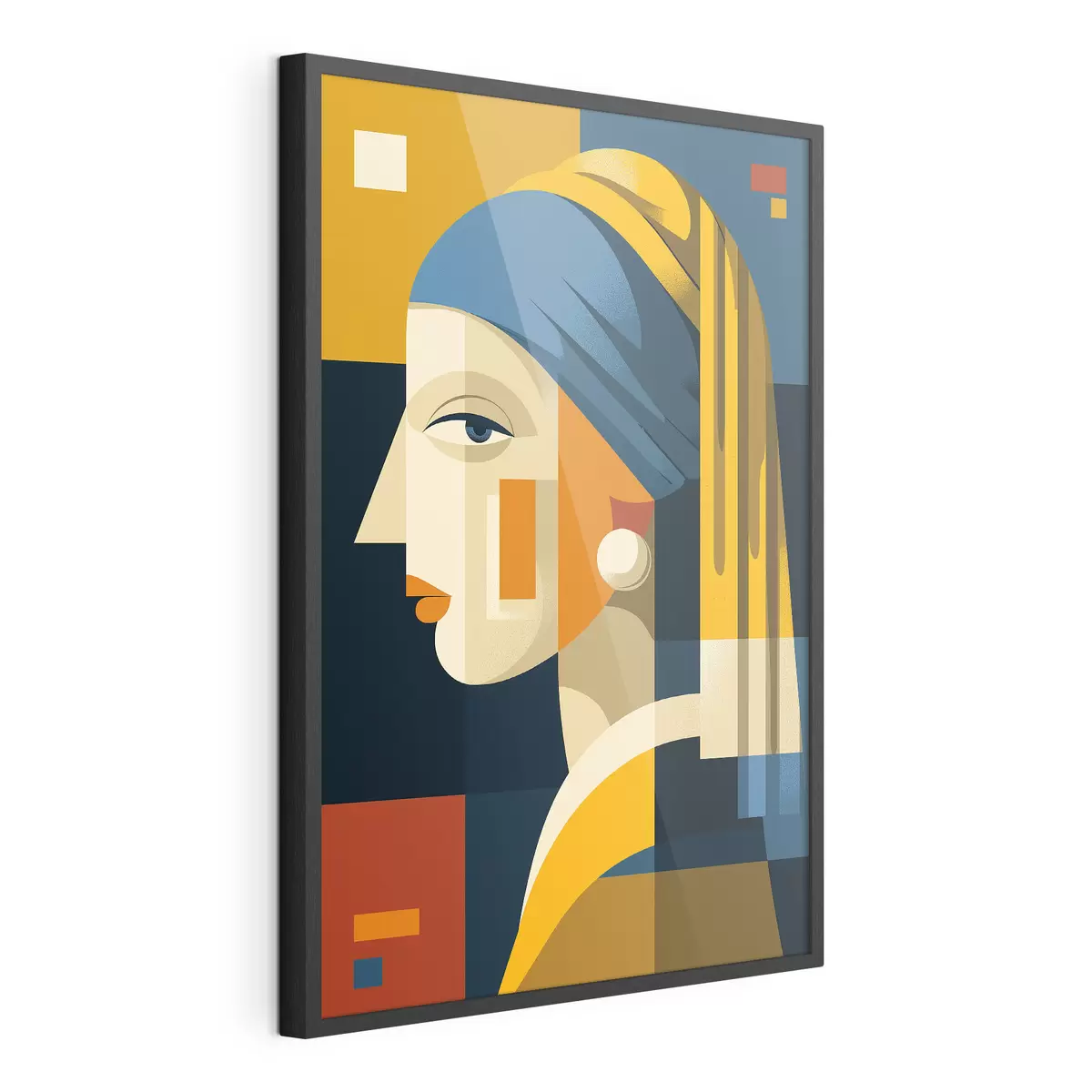 Poster Portrait géométrique d'une femme f49825