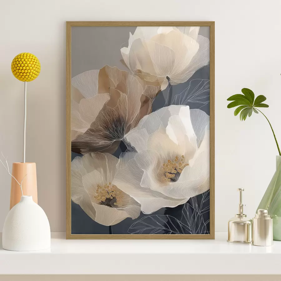 Papier peint Fleurs décoratives f49826