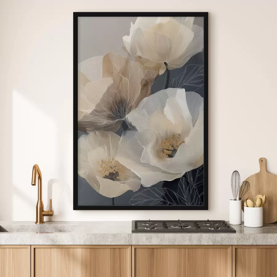 Papier peint Fleurs décoratives f49826