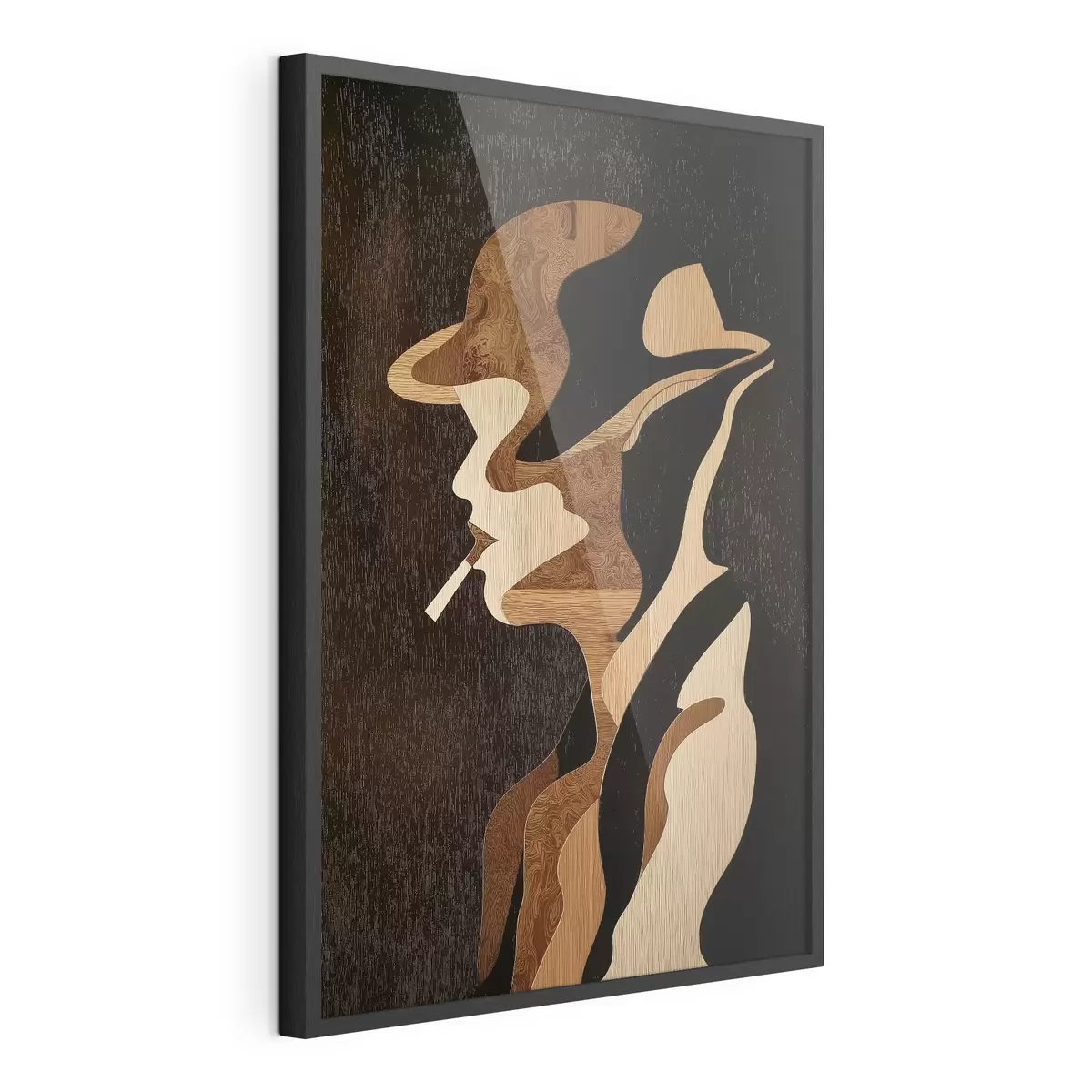 Poster Profil féminin abstrait f49830