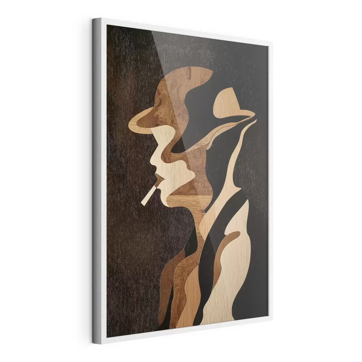 Poster Profil féminin abstrait f49830