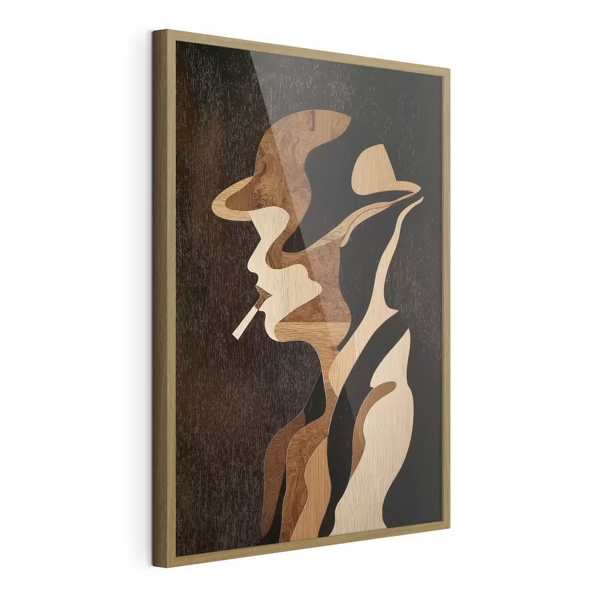 Poster Profil féminin abstrait f49830
