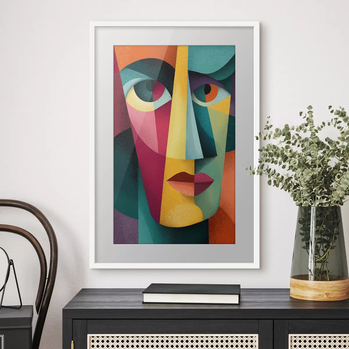 Poster Visage géométrique f49831
