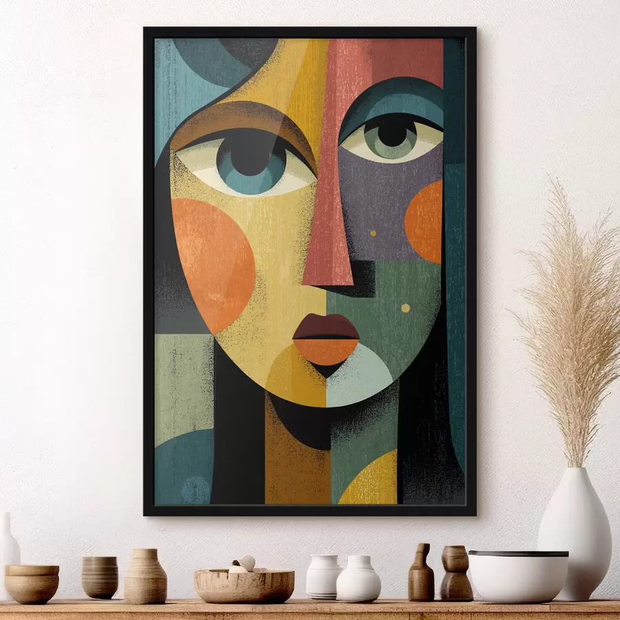 Papier peint Portrait cubiste f49832