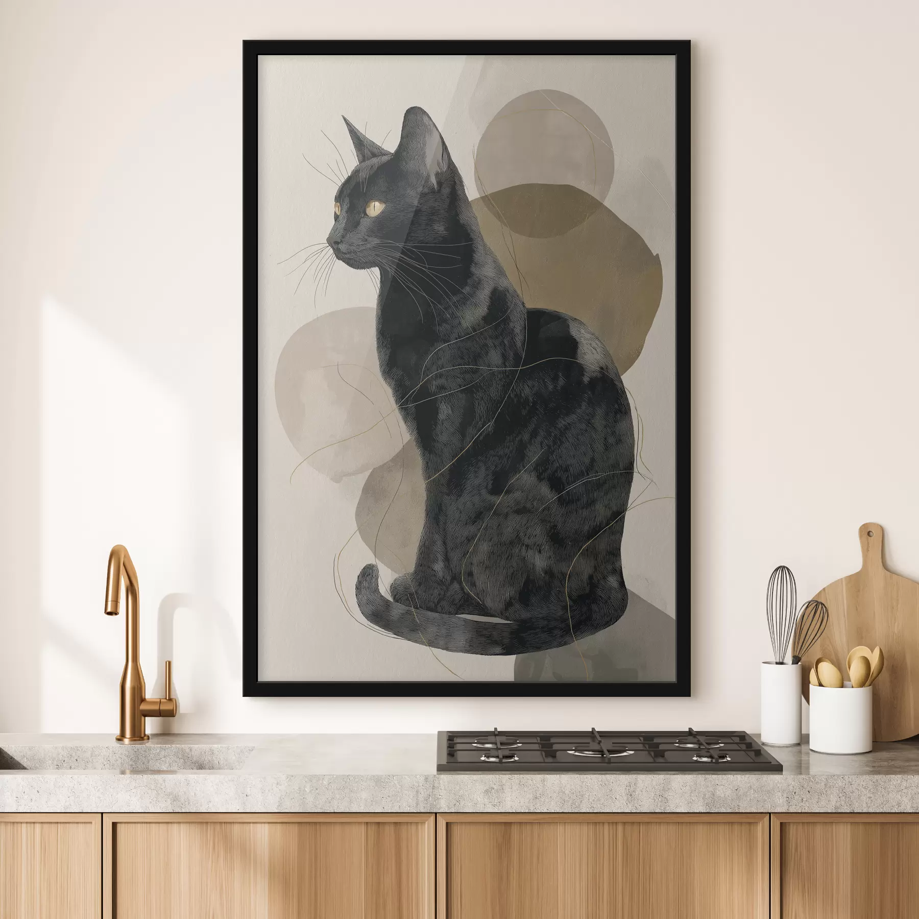 Papier peint Chat noir f49838
