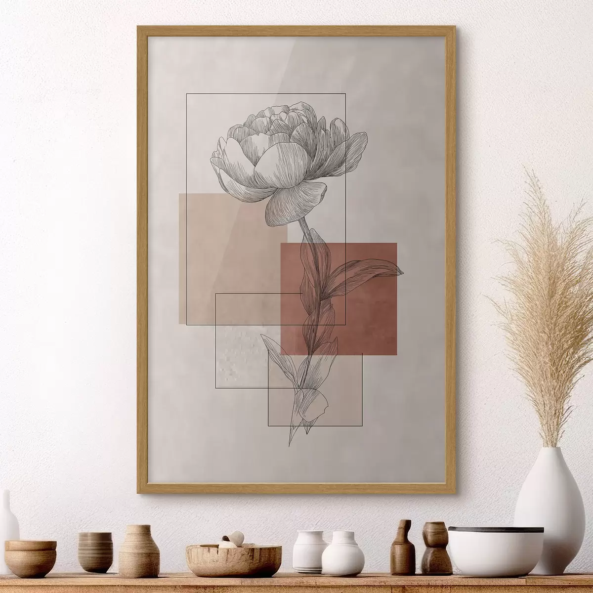 Poster Pivoine moderne f49842