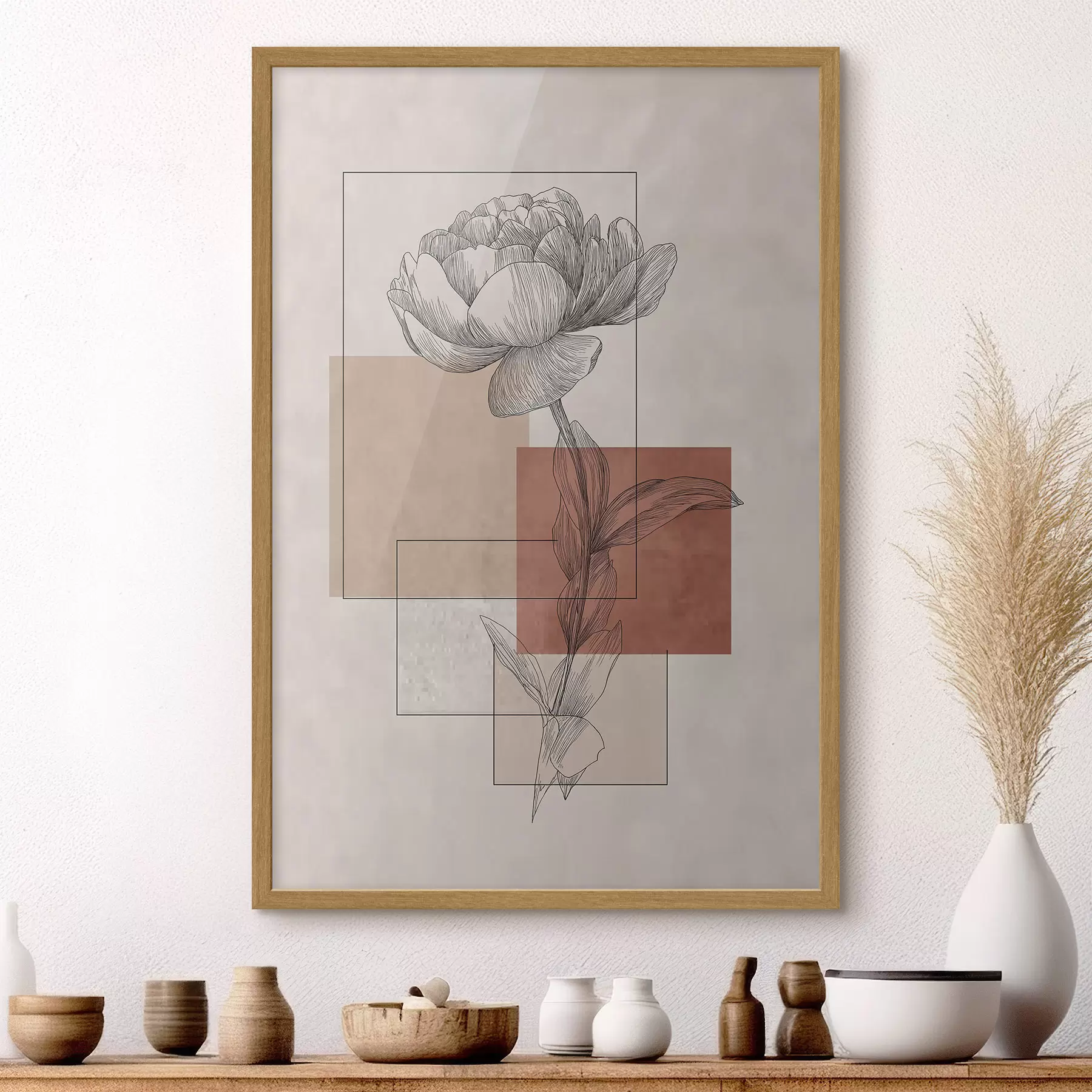 Papier peint Pivoine moderne f49842