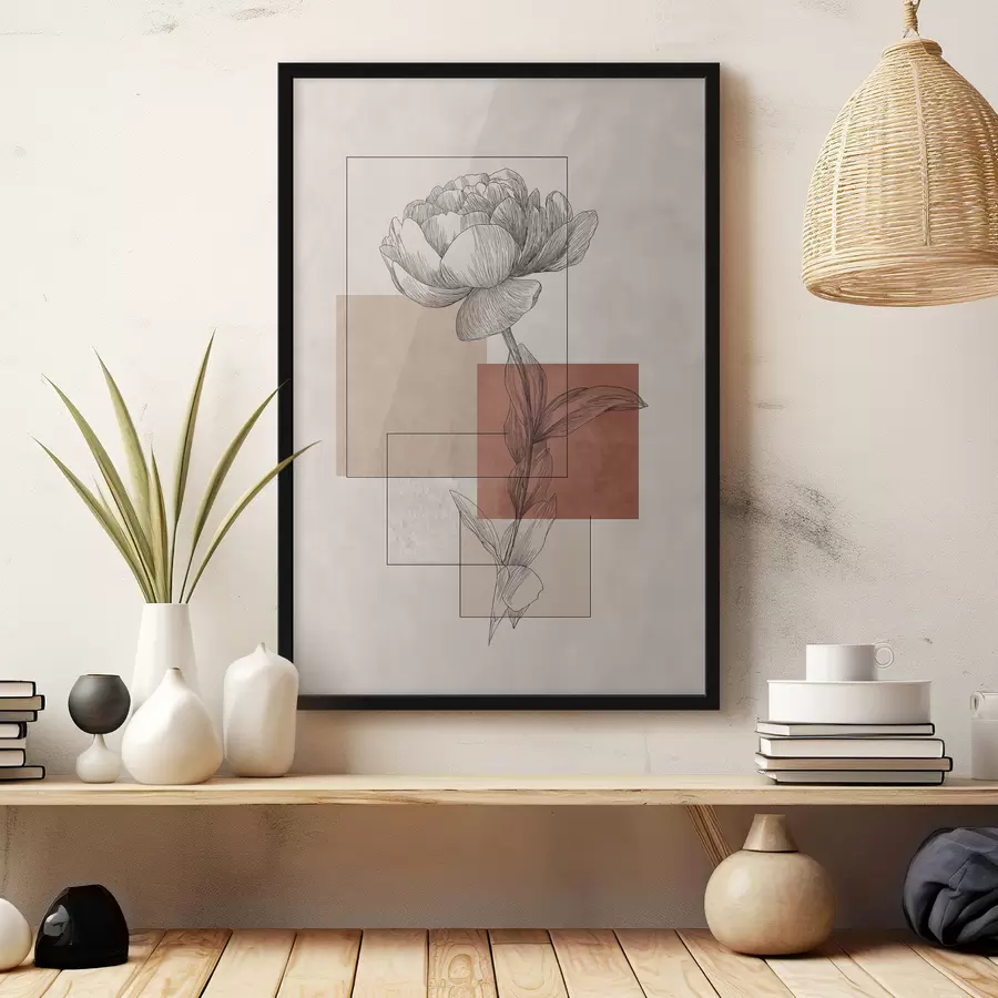 Papier peint Pivoine moderne f49842