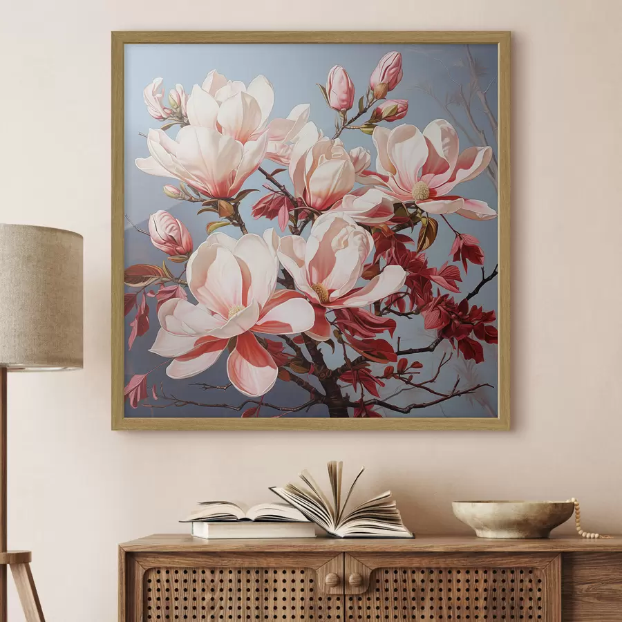 Papier peint Les magnolias à l'aube f49850