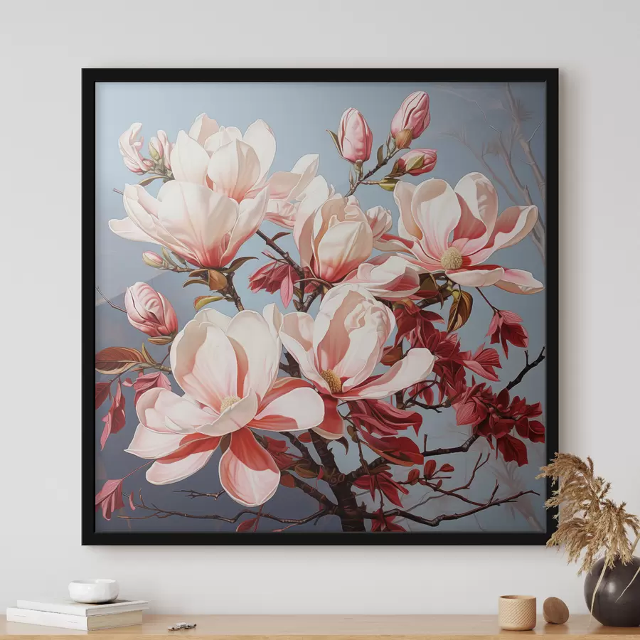 Papier peint Les magnolias à l'aube f49850