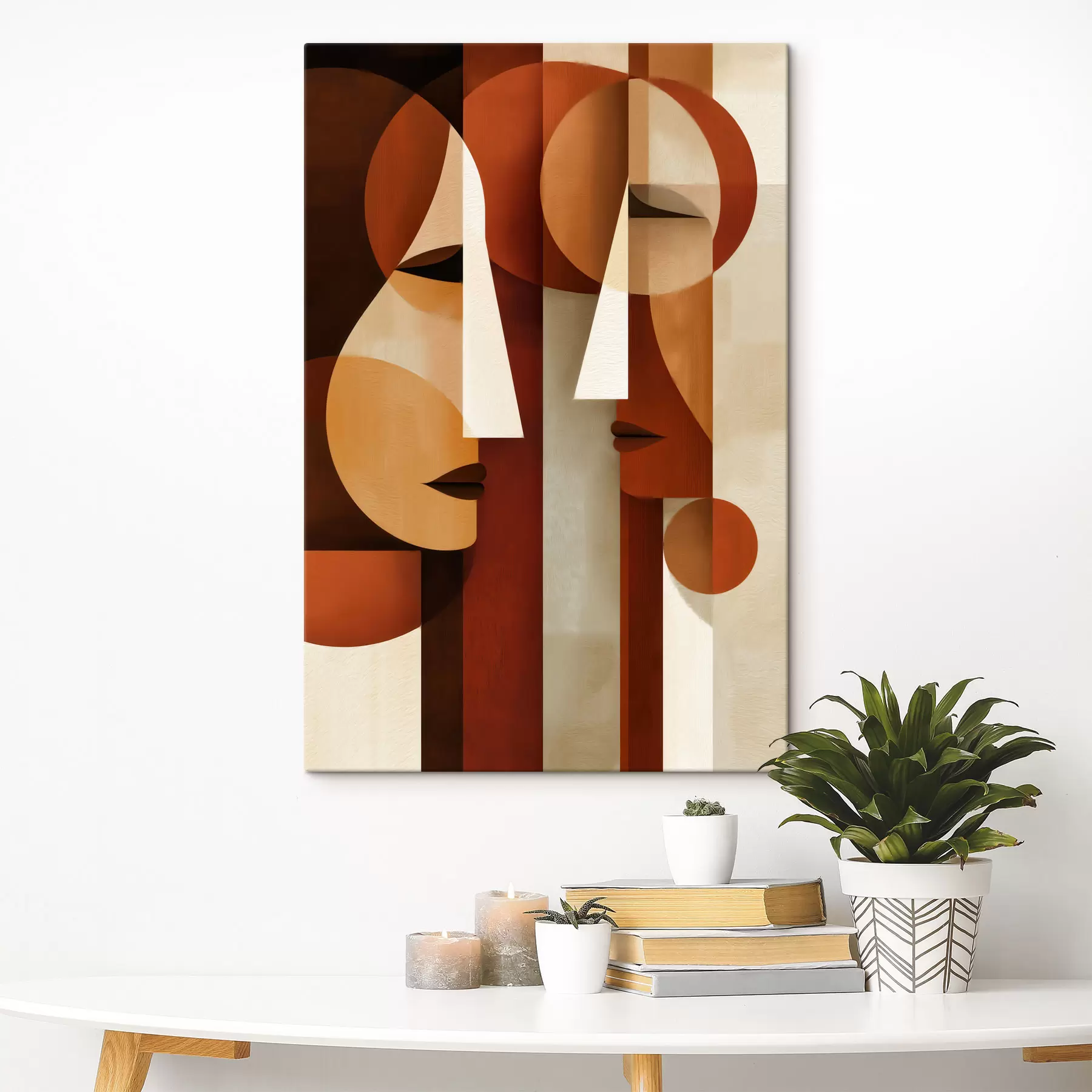 Tableau Visages abstraits s49808