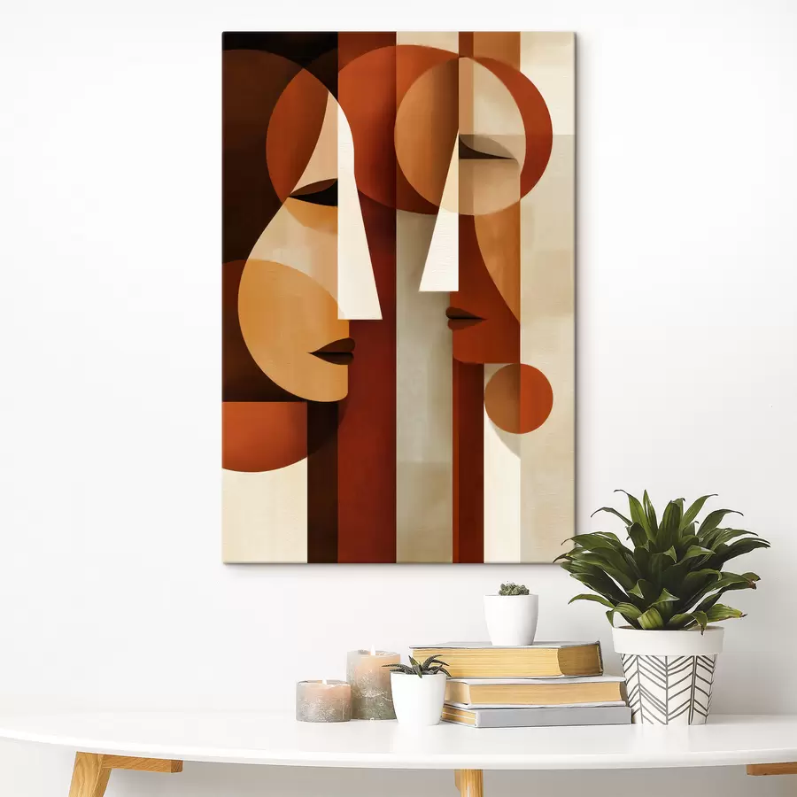 Tableau Visages abstraits s49808