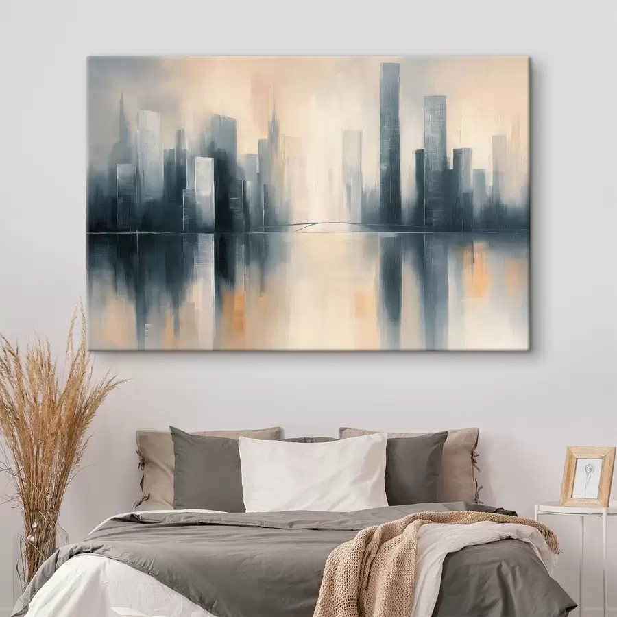 Tableau Silhouette de la ville s49821