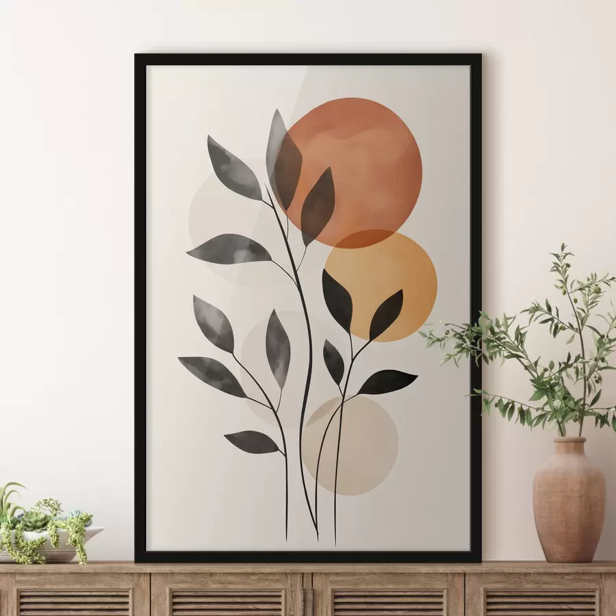 Papier peint Feuilles abstraites f49806