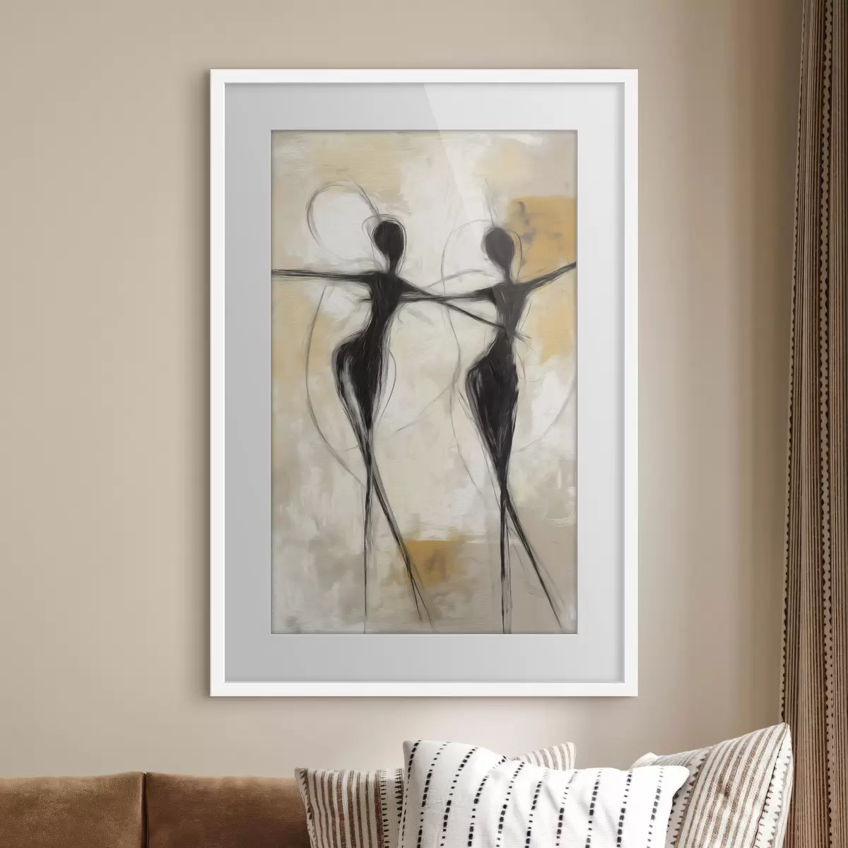 Poster Deux danseuses, un seul trait f49809