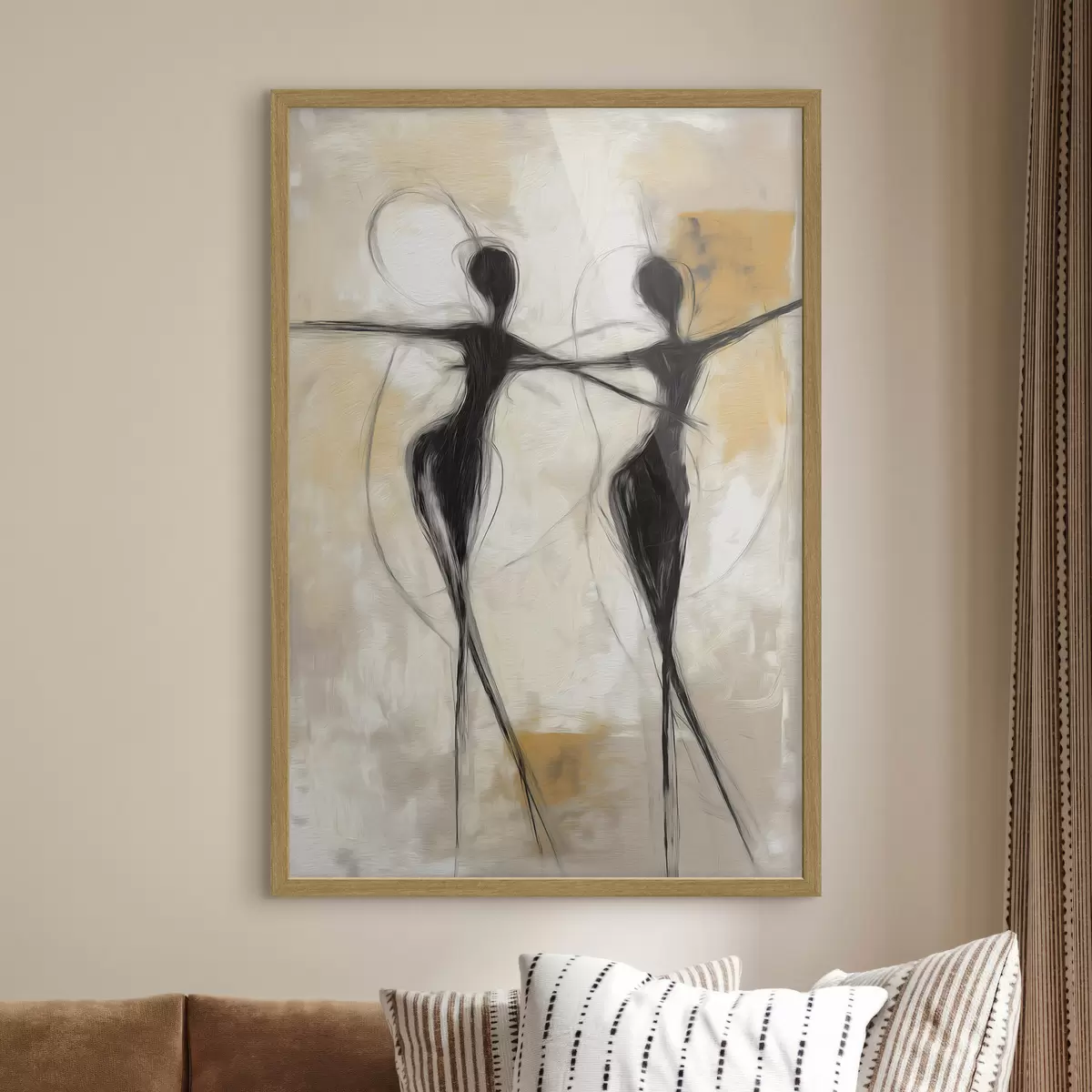 Poster Deux danseuses, un seul trait f49809