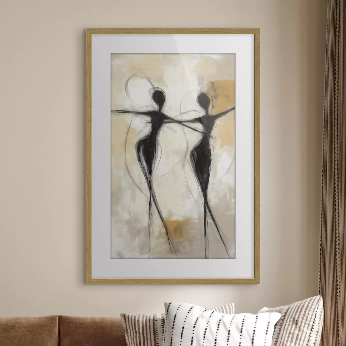 Poster Deux danseuses, un seul trait f49809
