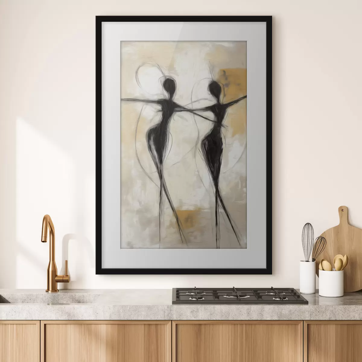 Poster Deux danseuses, un seul trait f49809
