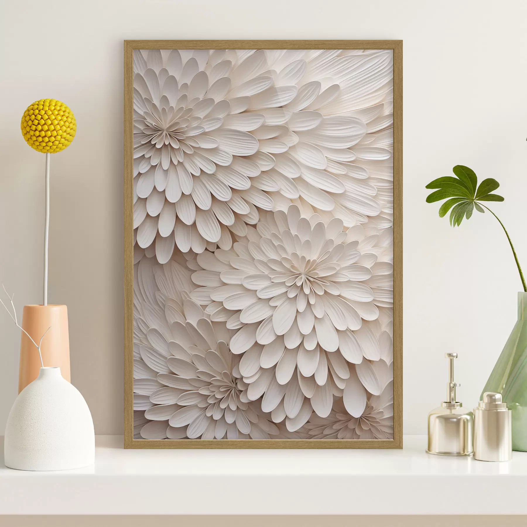 Papier peint Pétales et rythme f49769