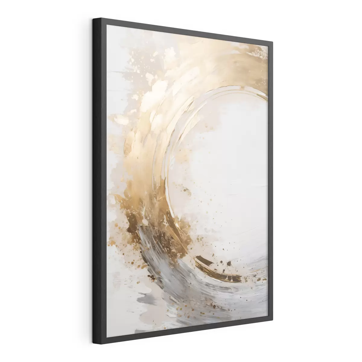Poster Cercle doré en mouvement f49789