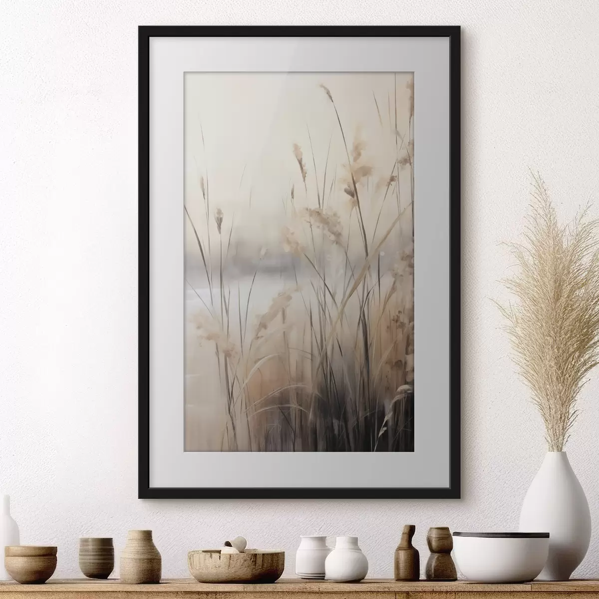 Poster Herbes et mouvement f49795