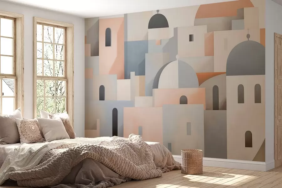 Papier peint Silhouette urbaine abstraite w05780