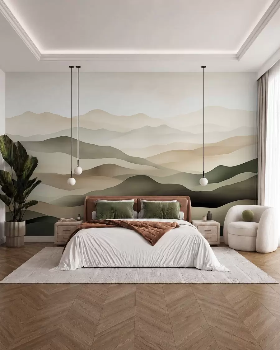 Papier peint Horizons brumeux w09971