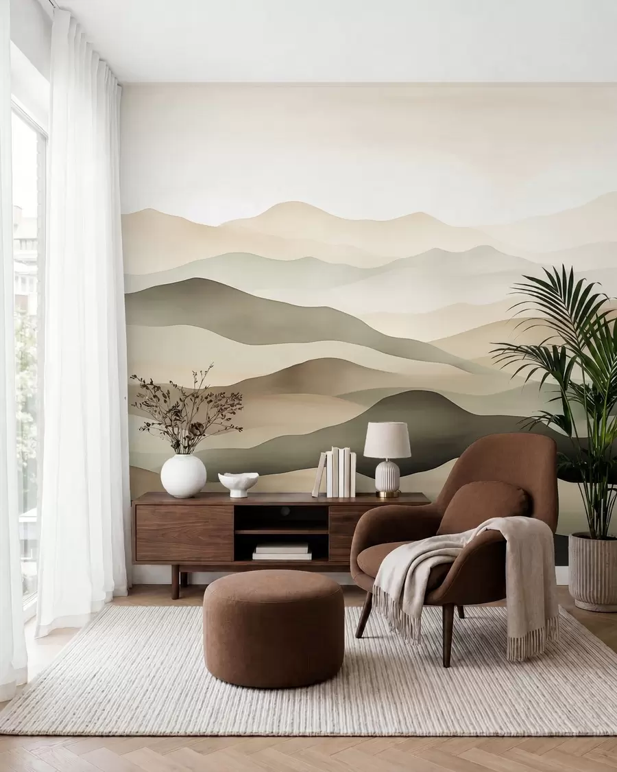 Papier peint Horizons brumeux w09971