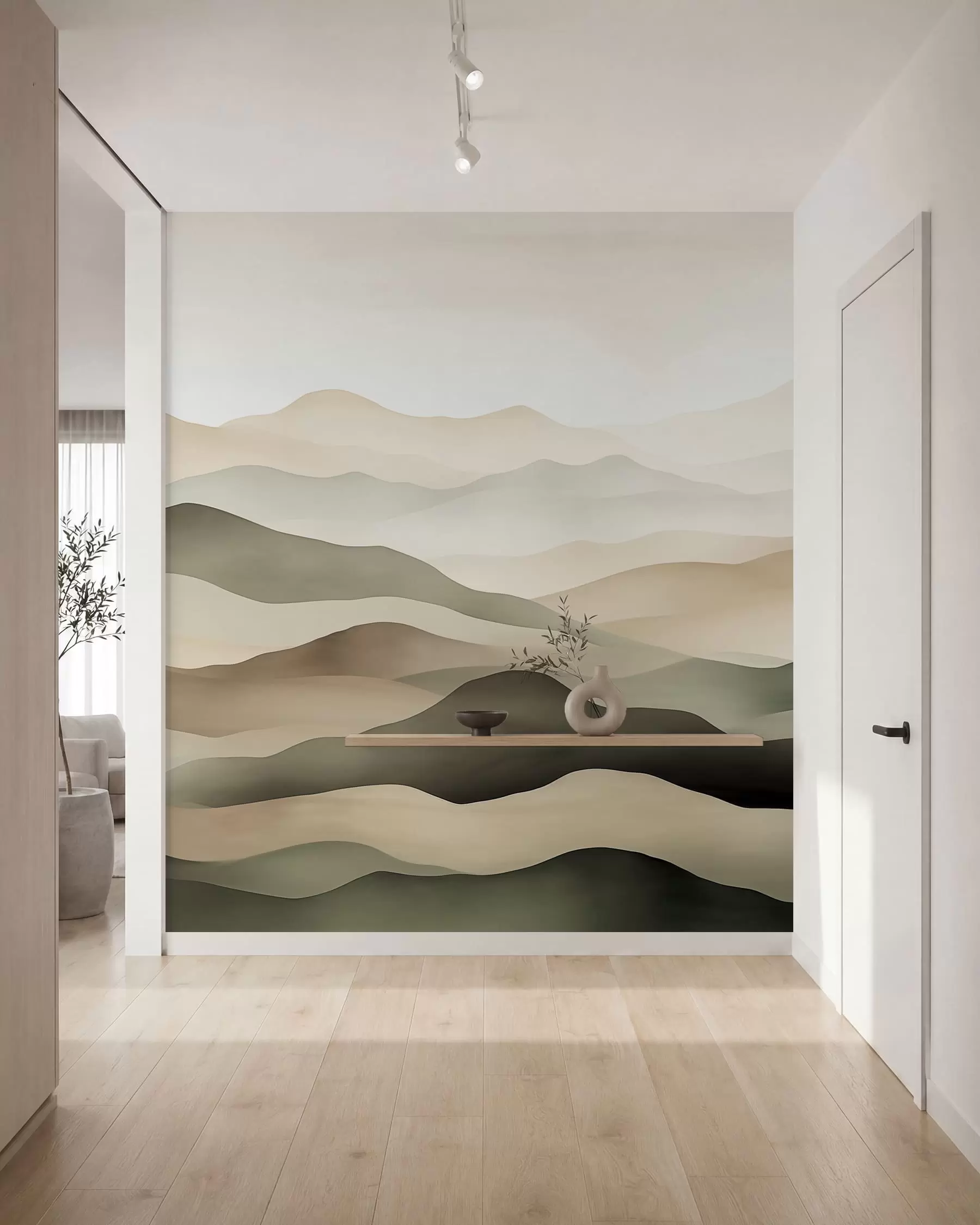 Papier peint Horizons brumeux w09971
