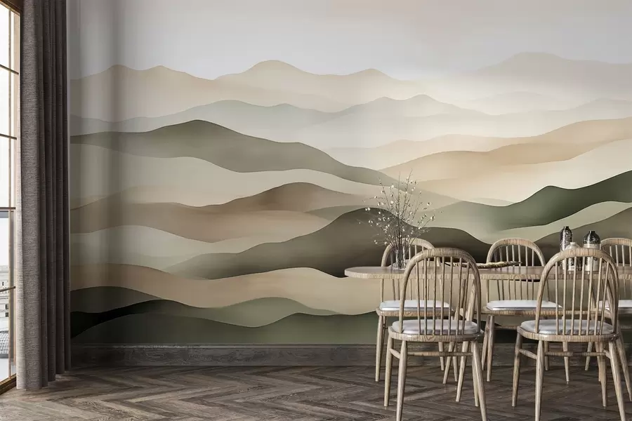 Papier peint Horizons brumeux w09971