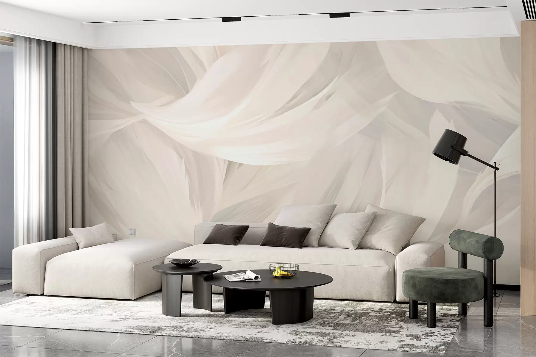 Papier peint Plumes w05768
