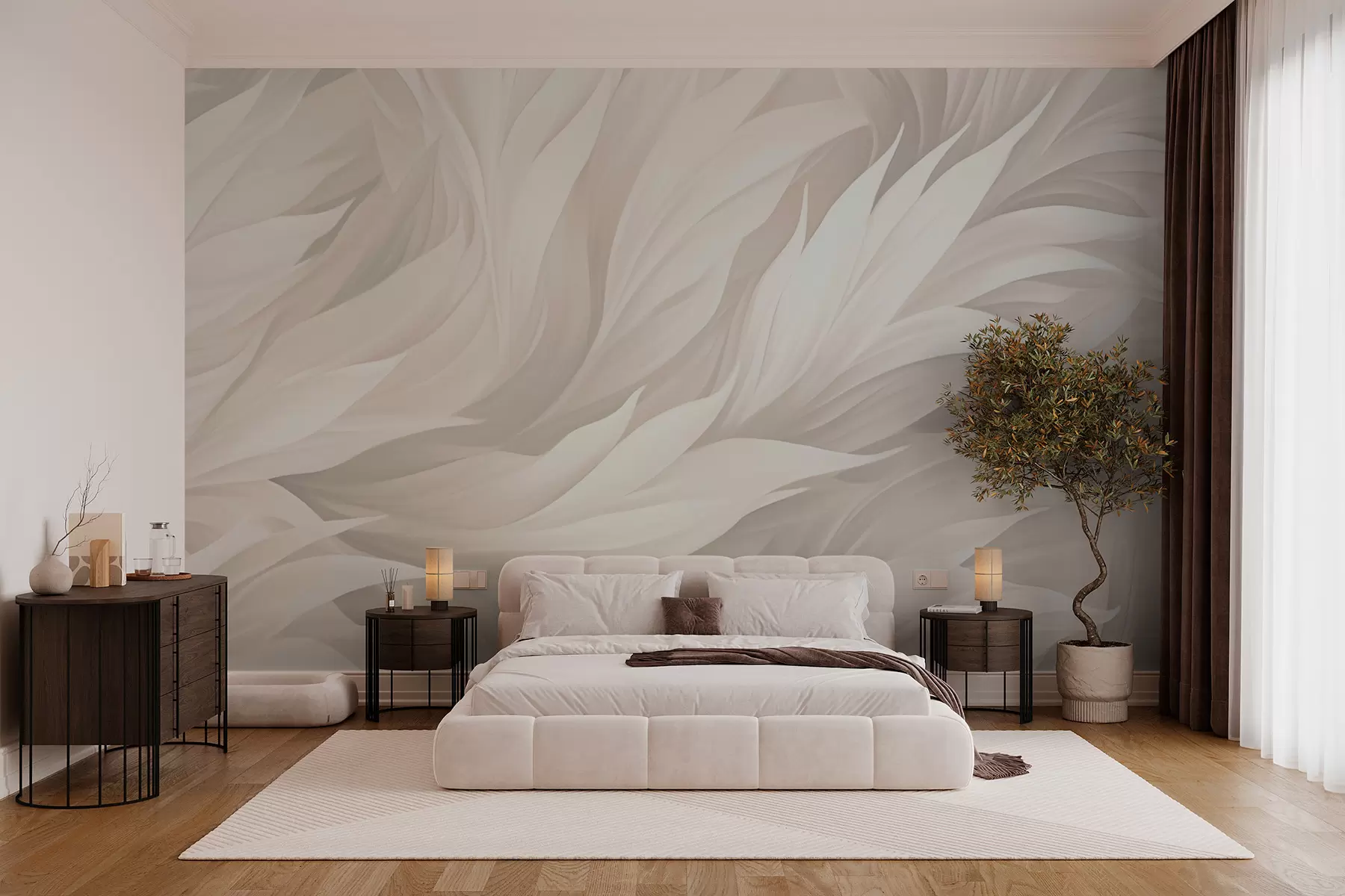 Papier peint Plumes w05773