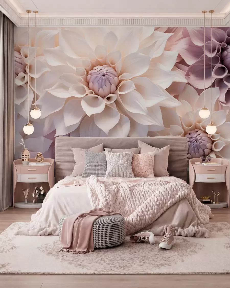 Papier peint Fleurs classiques w05774