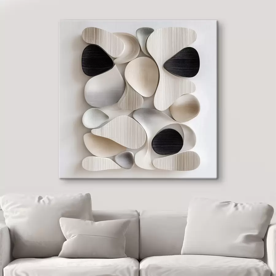 Tableau Une composition dans le style d'un bas-relief architectural moderne s49889