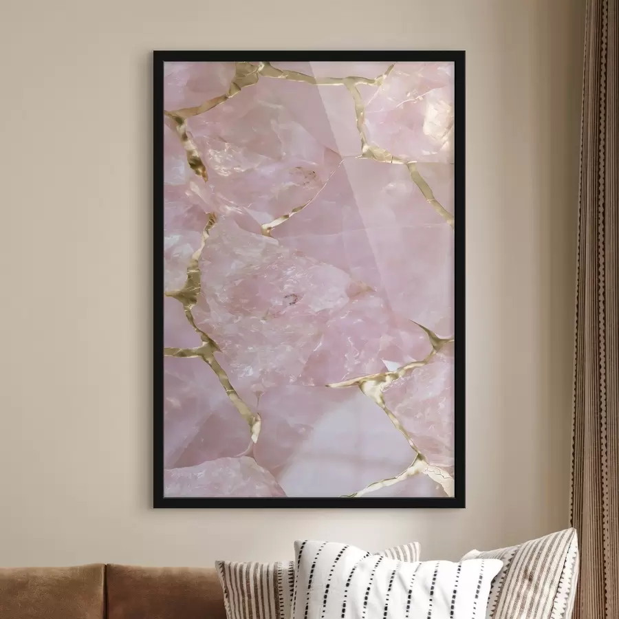 Papier peint La texture du quartz rose f49873