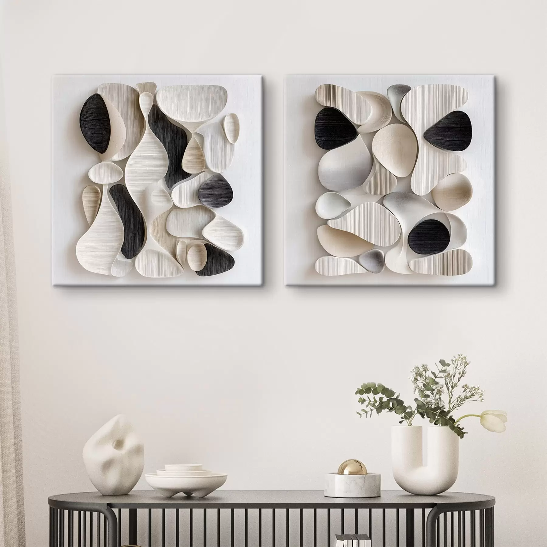 Tableau Une composition dans le style d'un bas-relief architectural moderne m30729