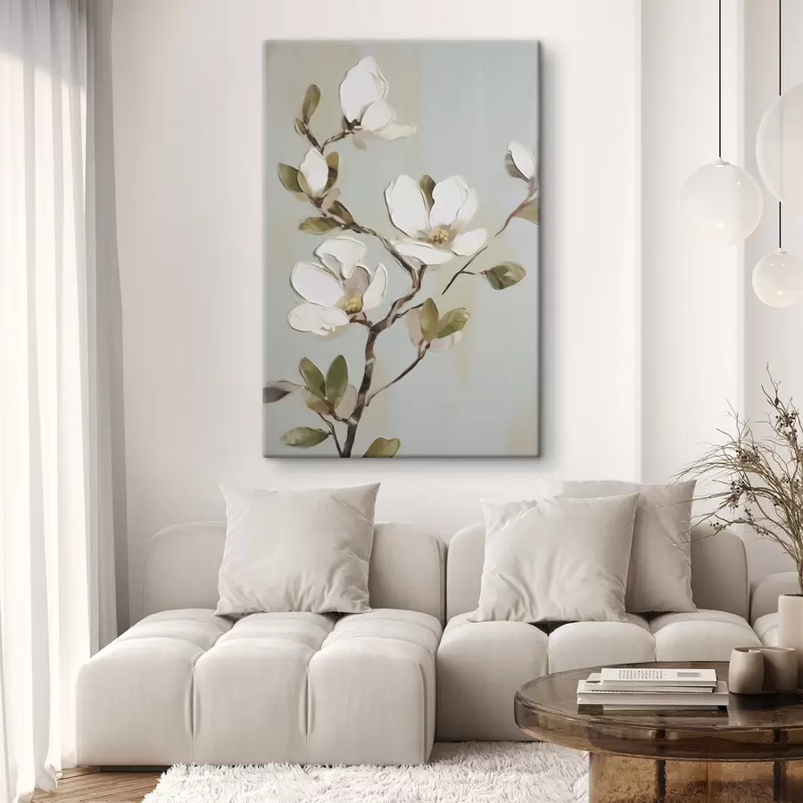 Tableau Une branche fleurie, reproduction d'un tableau s49901
