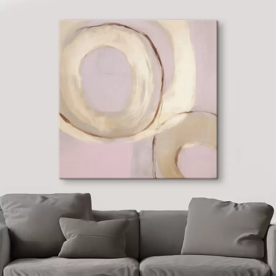 Tableau Cercles abstraits, imitation de la peinture s49903